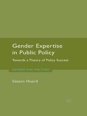 cover image of Gender Expertise in Public Policy